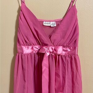Frederick's of Hollywood Pink V-Neck Dress